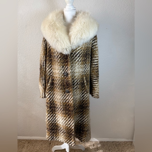 heidi new york Jackets & Blazers - Vintage Fur Collar Penny Lane Coat  Medium